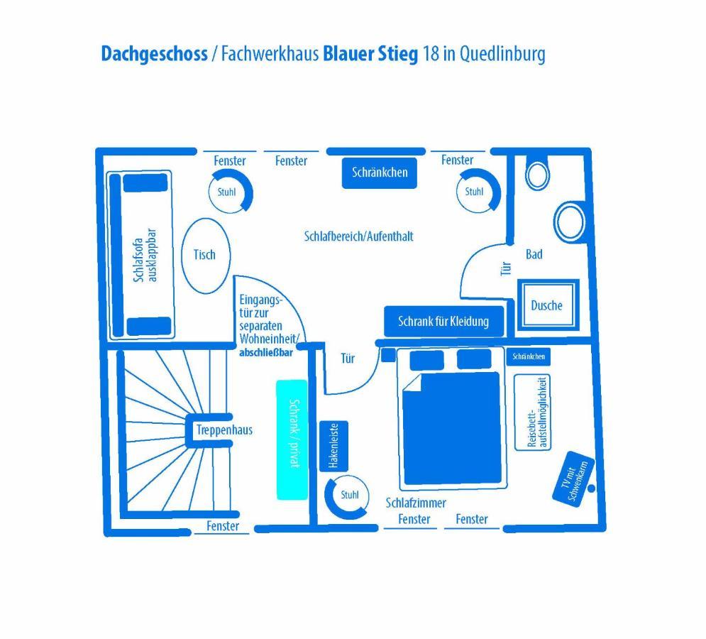 Blauer Stieg Villa Quedlinburg Bagian luar foto
